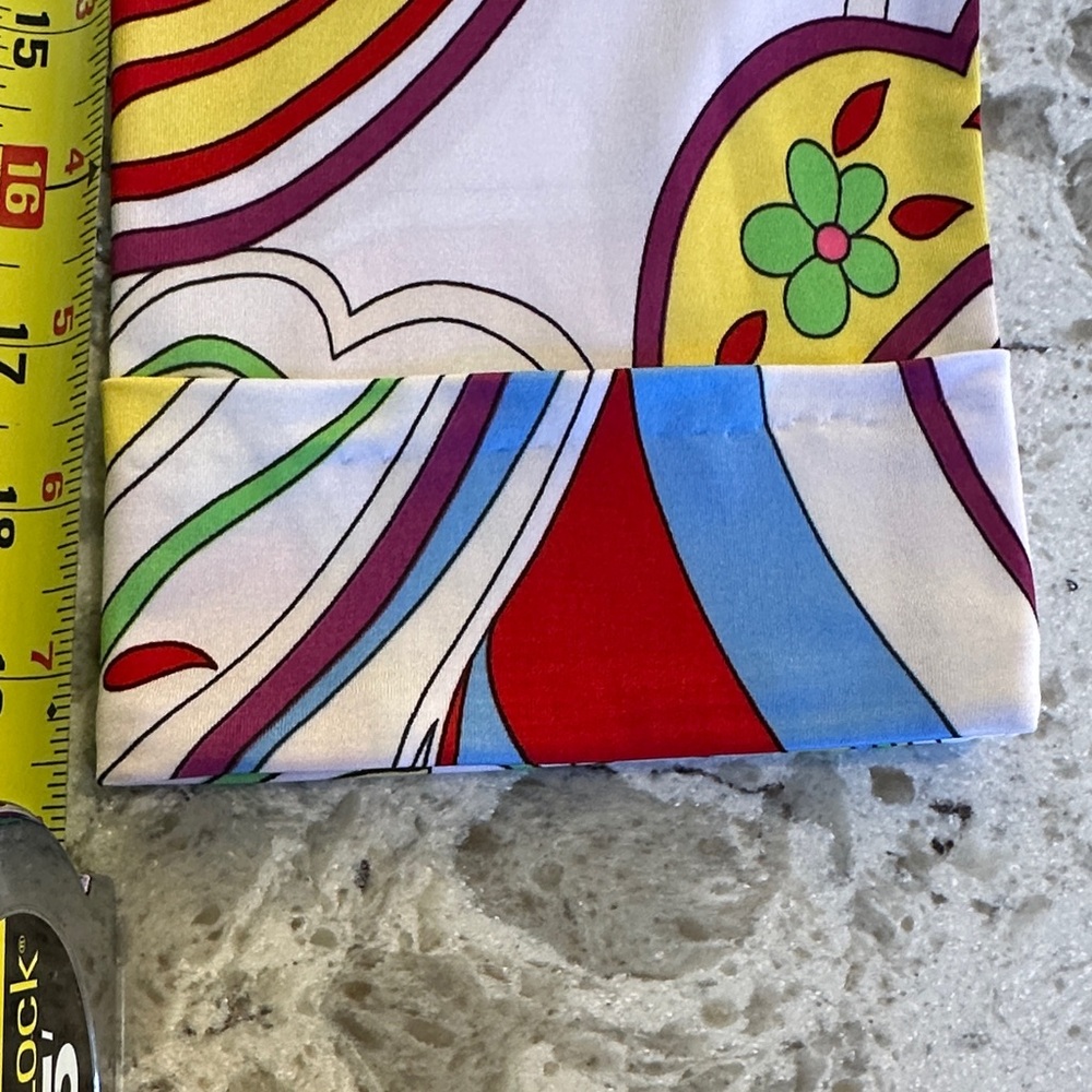 Mesmerize Colorful Floral Tie-Front Blouse Made in US - Picture 9 of 12